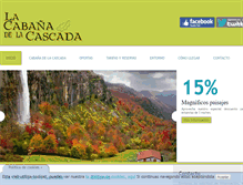 Tablet Screenshot of lacabanadelacascada.com
